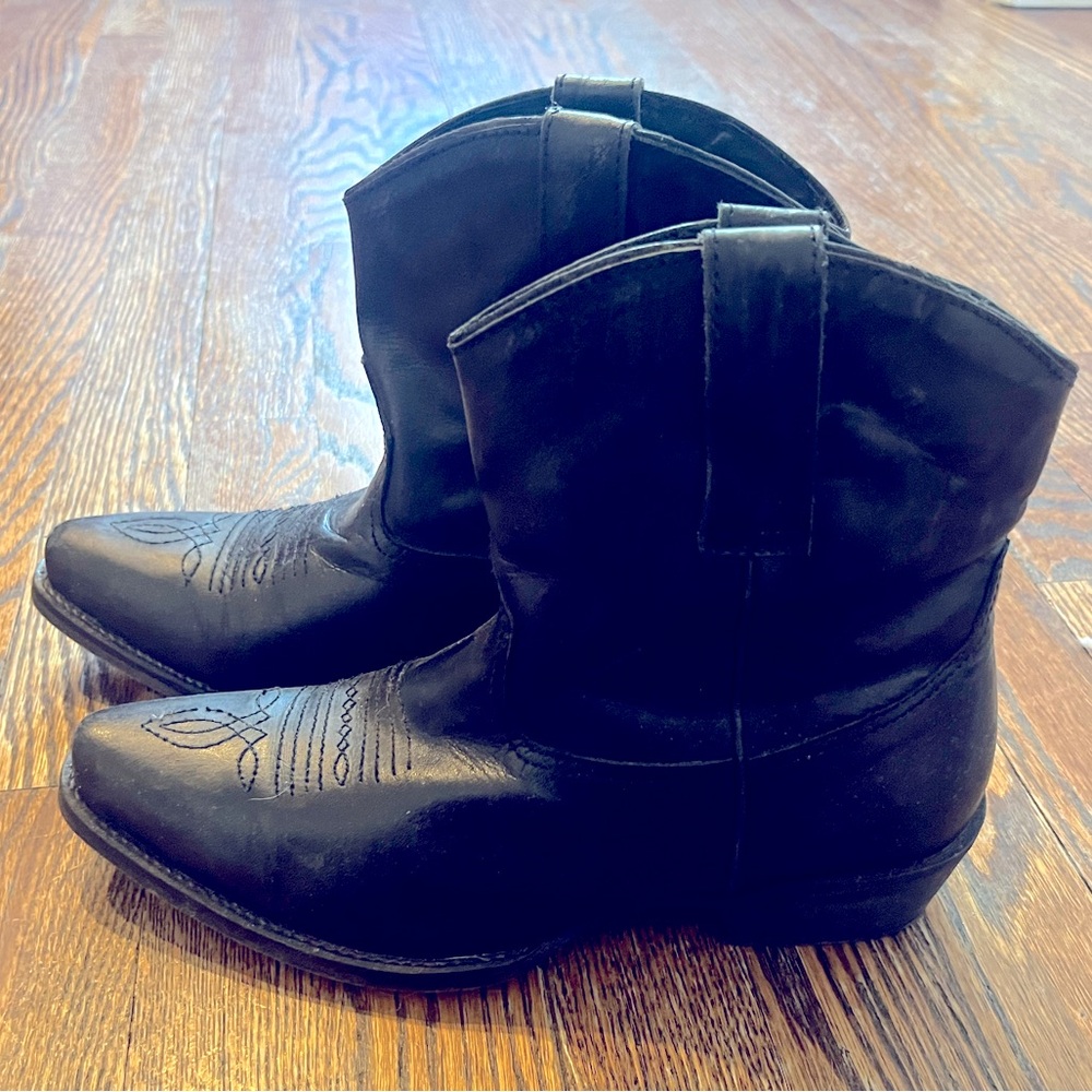 Roper 1/4 high black boots
